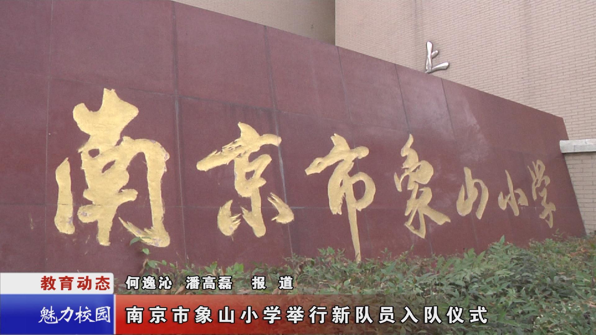 南京市象山小学举行新队员入队仪式
